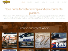 Tablet Screenshot of millersigns.com